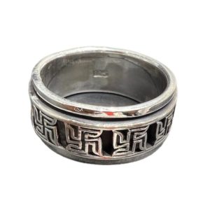 Sterling Silver Stone Studed Band