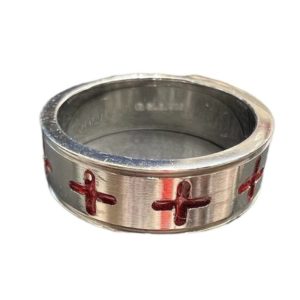 Jali Band Silver Ring