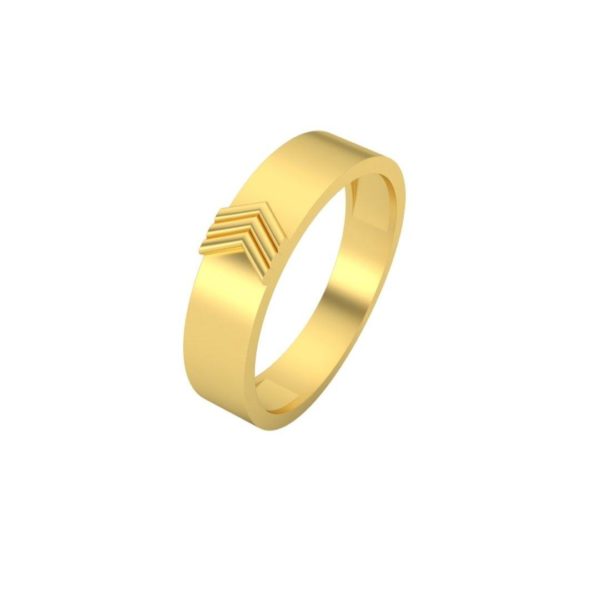 Ashton Hammered Gold Band Ring
