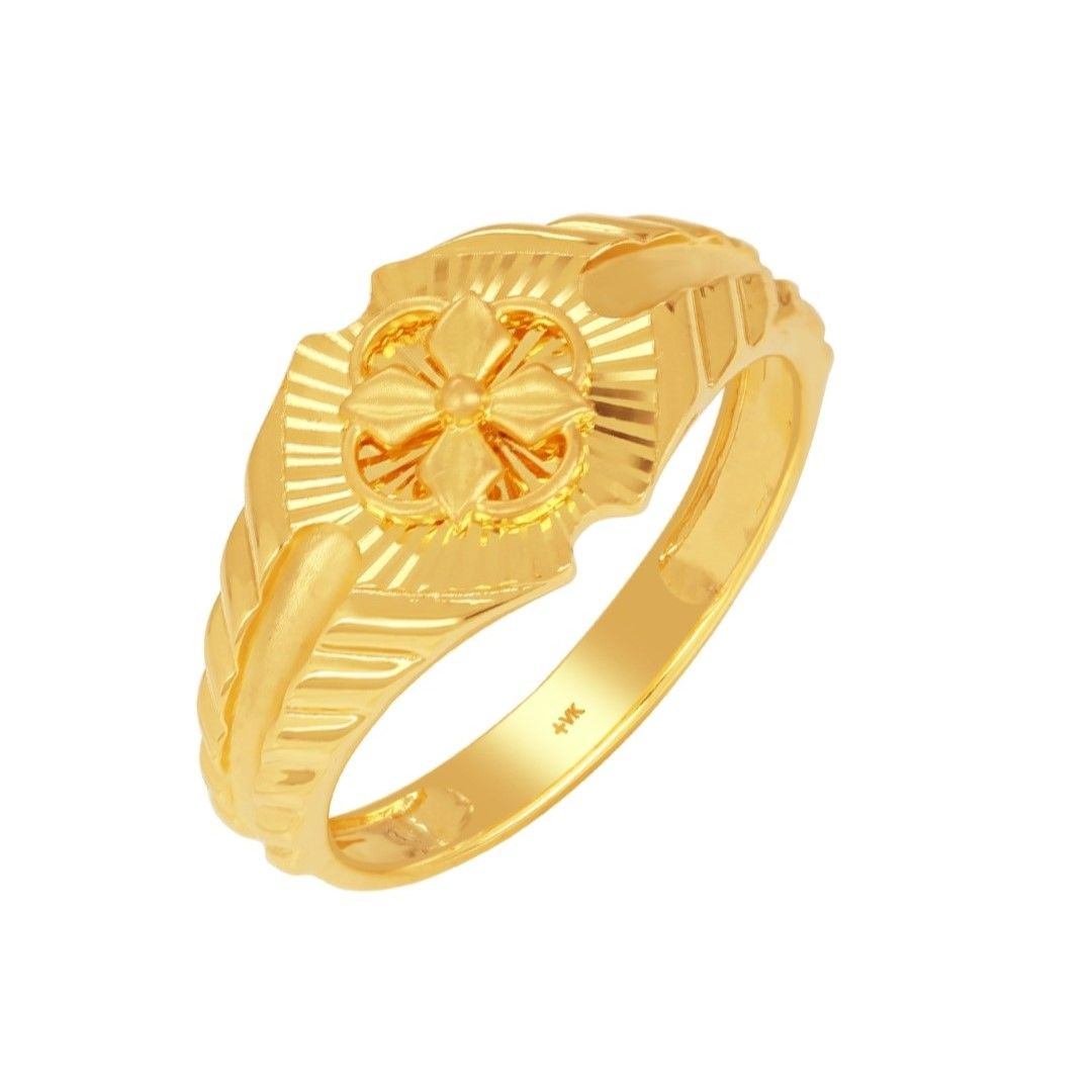 Manufacturer of 916 gold cubic zirconia ring mgr73 | Jewelxy - 153687