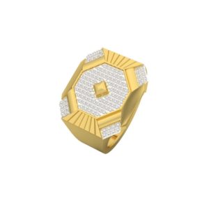 Gleamy Quad Gold Ring For Men