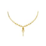 Sparkling Beads Gold Necklace Set