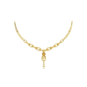Sparkling Beads Gold Necklace Set