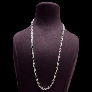 925 Sterling Silver Curb Chain for Men
