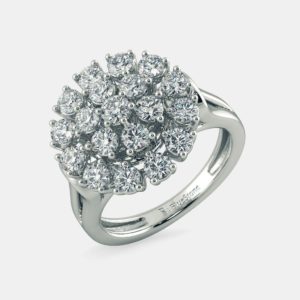Sparkling White Gold Diamond Ring
