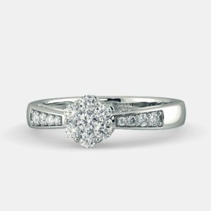 Gleamy Sphere Diamond Ring