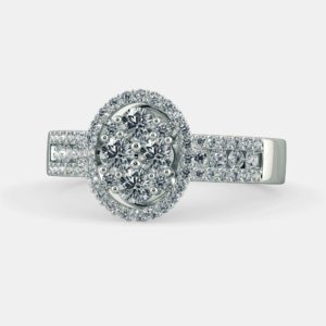 Triune Sparkling Diamond Ring