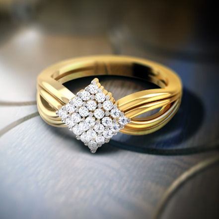 Graceful Diamond Engagement Ring – Arya Jewel House