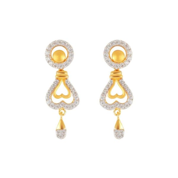 Simple And Elegant Yellow Gold Earrings