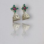 Ambi Kundan 925 Silver Oxo Jhumka