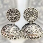 Graceful Kolkata 925 Silver Oxo Jhumka