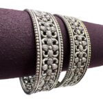 Oxidise Silver Antique Bangle