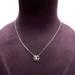 Sterling Silver Apple In Heart Necklace