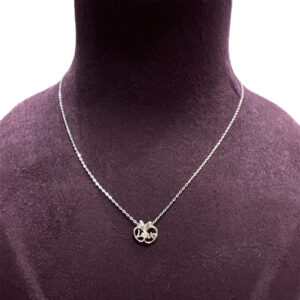 Sterling Silver Cute Kitty Necklace