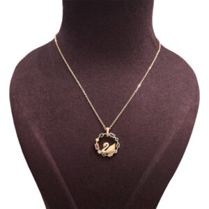 The Swan Cut Stone Necklace