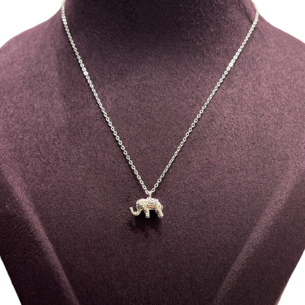 Minimal Elephant Charm Necklace