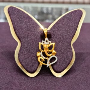 Golden Ganesh Charm Pendant