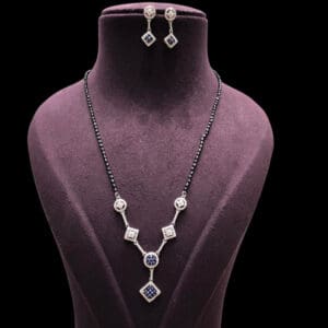 Aarika 925 Sterling Silver Mangalsutra With Tops
