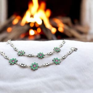 Always And Forever Circle Anklets in 925 Silver