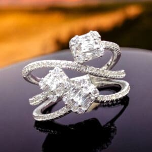 Wavy 925 Sterling Silver Ring